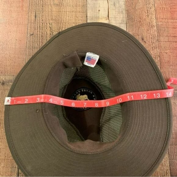 Grand Teton National Park wide brimmed hat olive green medium - Picture 2 of 9